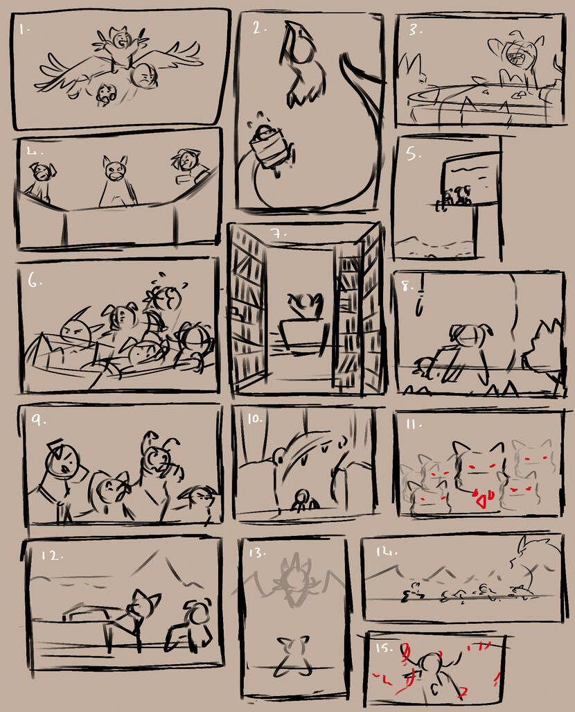 Visual Developement Thumbnails Visual Developement Thumbnails